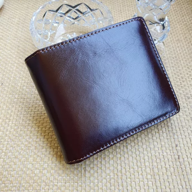 Genuine Leather Mens Purse Bifold Card Coins Wallet AU Stock