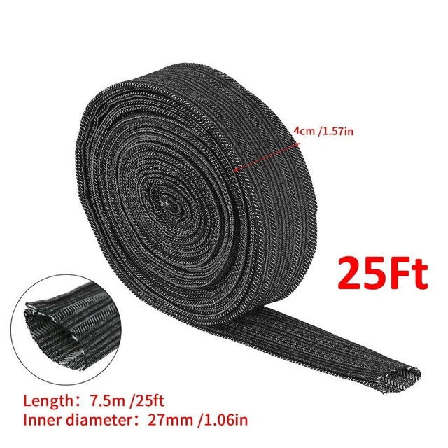 Wear Resistant Cable Sheath Cover Perfect for Plasma Welding Torch Hoses 25FT