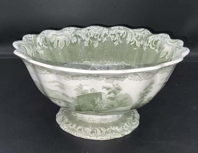 Antique Staffordshire Copeland & Garrett Green Transferware Bowl. ATHENS 1835