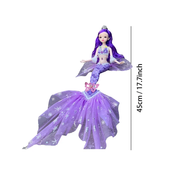 Little Mermaid Doll Toy Movie Inspired Classic Fashion Doll Princess Gifts 3
