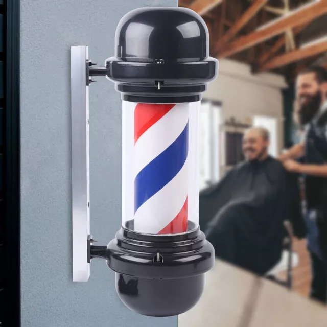 Insegna LED barbiere 20" 220 V pali luce barbiere salone parrucchiere asta da barbiere rotante