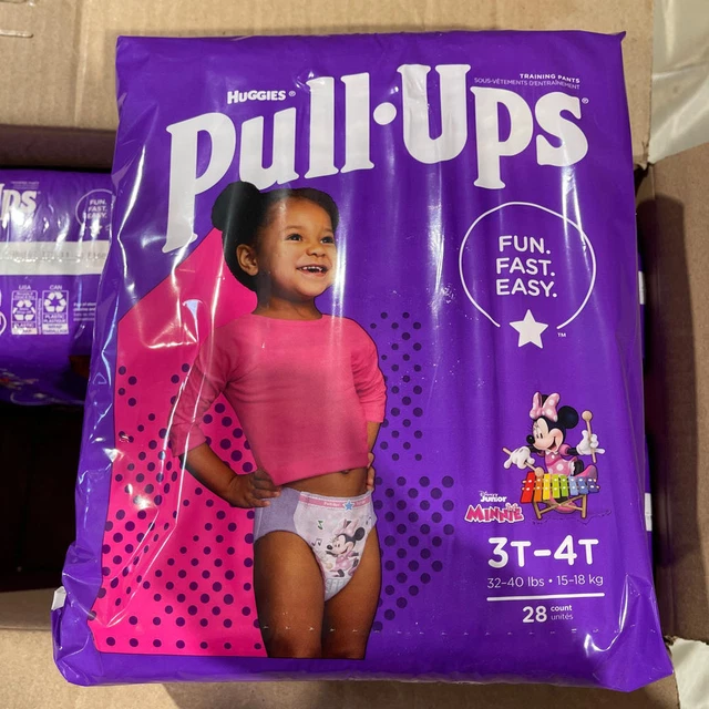 PULLUPS GIRLS' POTTY Training Pants Training Underwear Size 5, 3T4T