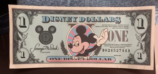 DISNEY Dollar 1990 D Mickey Mouse