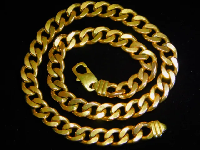 Genuine Solid 9 CT Mens Yellow Gold Necklace ( 193.60 grams ) .ITALY.