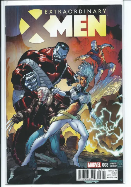 Extraordinary X-Men #8 1:15 Variant Cover Larry Strohman Apocalypse War Marvel