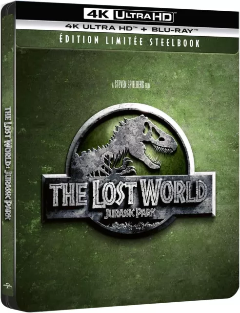 Jurassic Park Le Monde perdu Edition limitée collector Steelbook Blu-ray 4K neuf