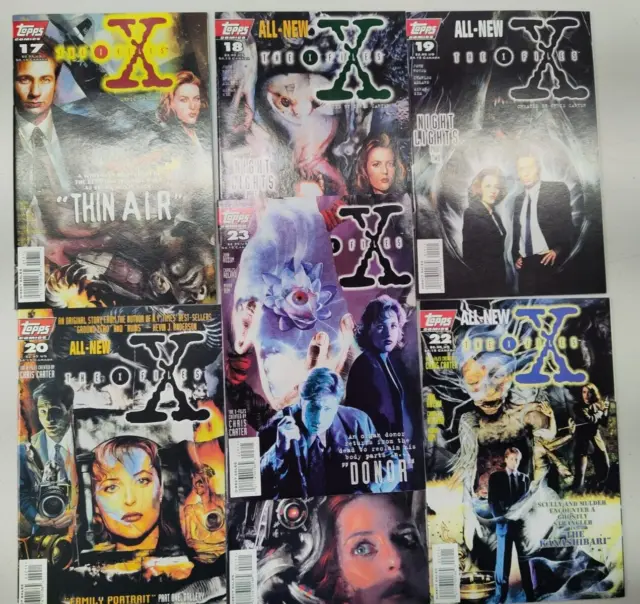 The X Files #17-23 Topps 1996 Comic Books