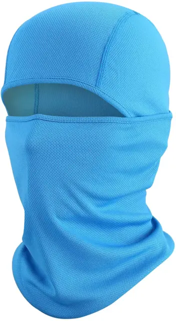 Blue Balaclava Face Mask UV Protection Ski Sun Hood Tactical Masks for Men Women