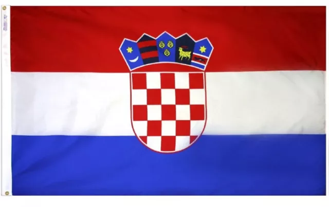 NEW 3x5 ft CROATIA CROATIAN FLAG better quality usa seller