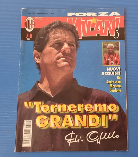 FORZA MILAN 3 De Marzo De 1991 Baresi-Olympique Marsiglia-Simple Minds EUR 9,79 - ES