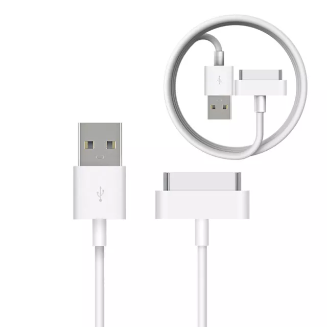 2M Long 30 Pin Cable USB Data Sync Charging Charger Lead for Apple iPhone iPad