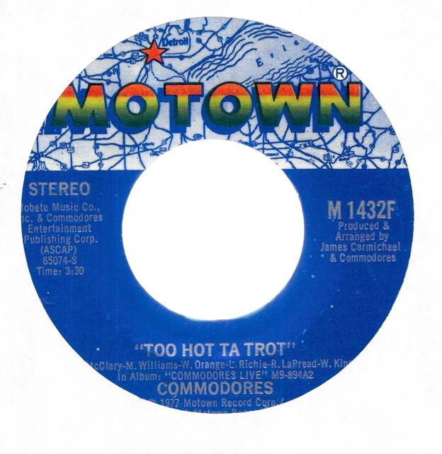 COMMODORES (10 45  SINGLES) See scans for a-side titles.   unplayed. NMint