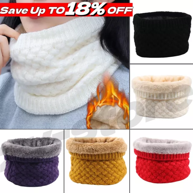 Winter Thermal Fleece Snood Neck Warmer Scarf Warm Ski For Men Women Gifts