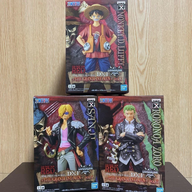 ONE PIECE FILM RED Luffy Zoro Sanji Figure Set of 3 DXF THE GRANDLINE