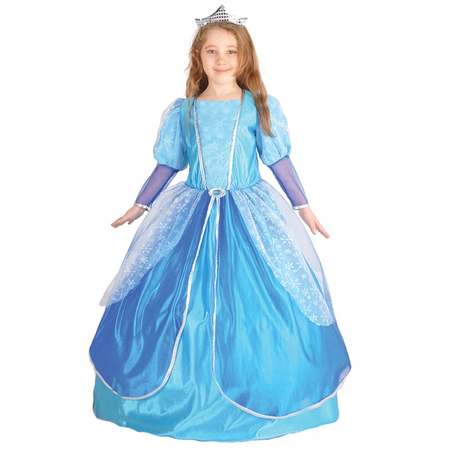 Ciao Abito Costume di Carnevale Regina Dei Ghiacci Azzurro Bambina