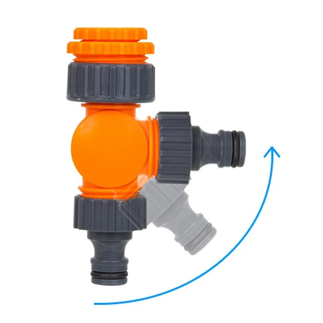 Grau + Orange Verbinder L Quick Schlauch Schlauchverbinder Zubehör Langlebig