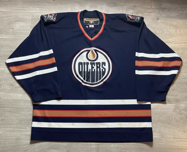 Vintage Edmonton Oilers Oil Drop Todd McFarlane Jersey Youth Small CCM