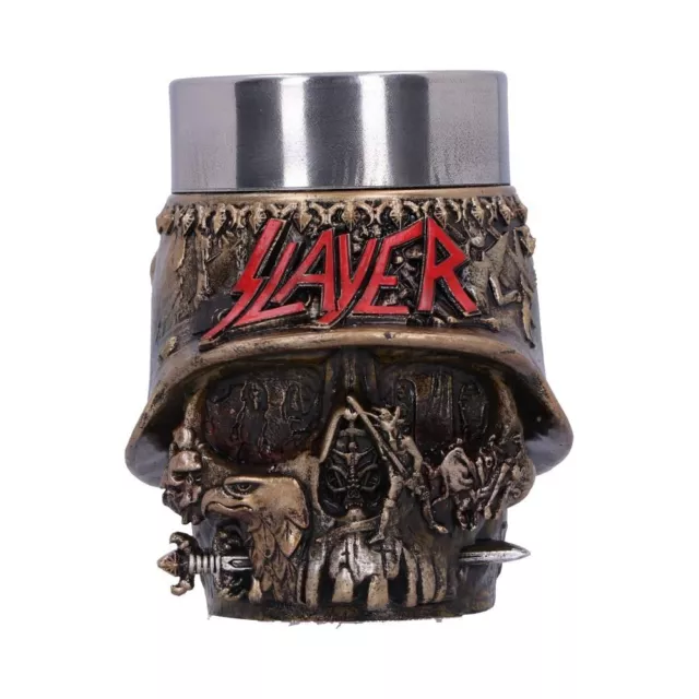 Nemesis Now - Slayer - Officially Licensed Slayer Eagle Helmet Skull Logo Shot G