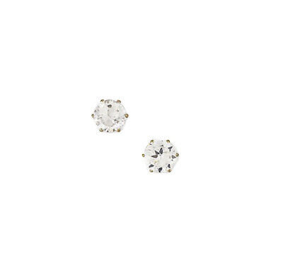 Diamant Solitaire Clou Or Boucles D'Oreilles 9ct Jaune Fabrication Britannique