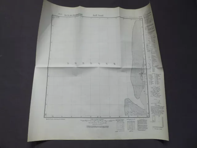Landkarte Meßtischblatt 0816 Haff - Sand, Insel Röm, um 1945, heute Dänemark