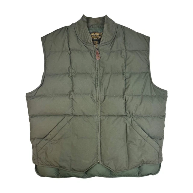 VINTAGE EDDIE BAUER Goose Down Vest Olive Green 58.00 PicClick CA