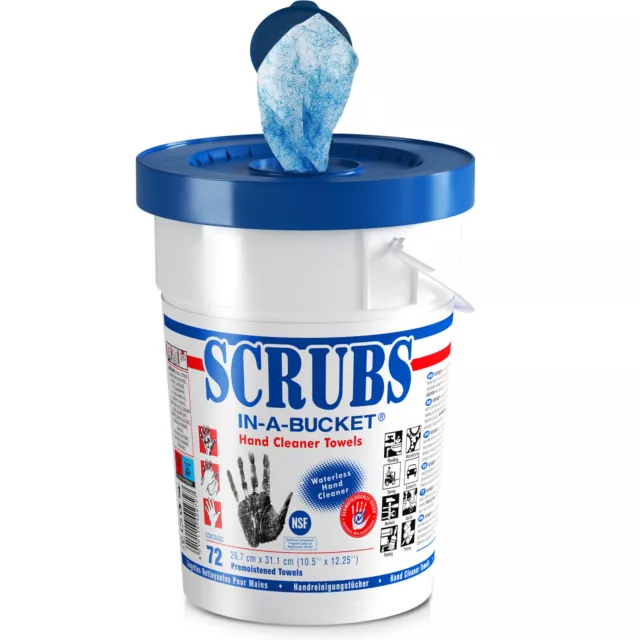 72 x Scrubs in a bucket Tuch Handreinigungstuch Hand Wipes Handreiniger Reiniger