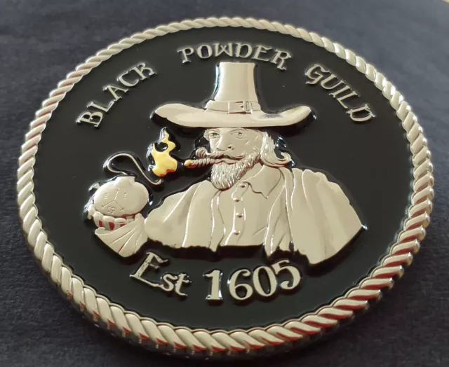 Black Powder Guild Bronze Member Challenge Coin - 50mm - Silver