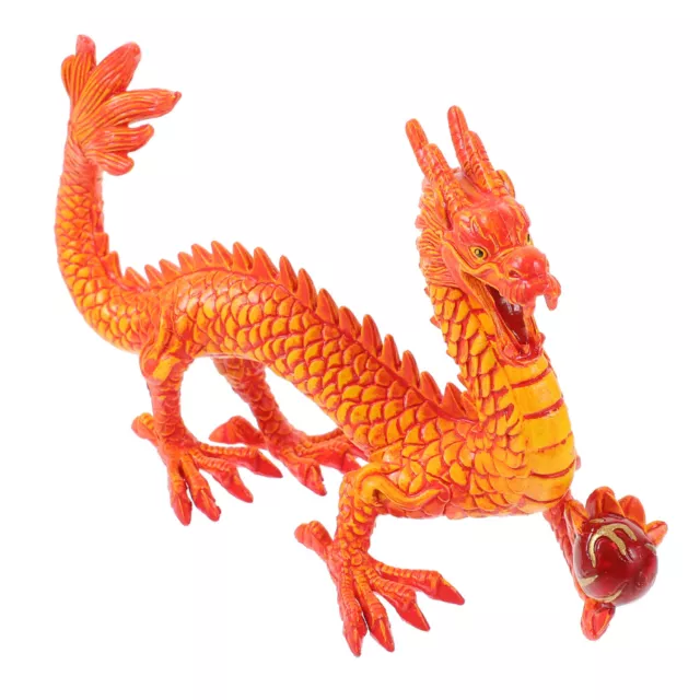 Decoración china zodiaco dragón estatua de la suerte niño interior