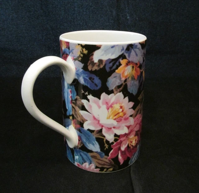 Dunoon Coffee Mug Kew Gardens Floral 19th Century Design Scotland Stoneware
