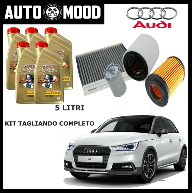 KIT TAGLIANDO 4 FILTRI E 5 LT LITRI CASTROL 5W30 PER