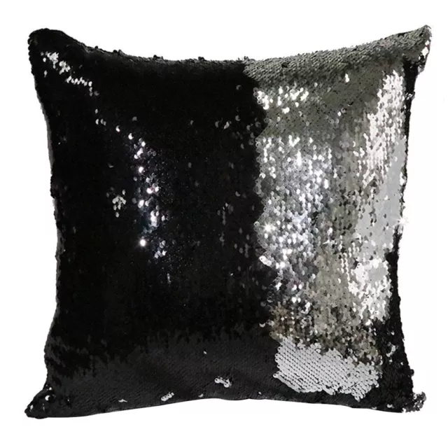 High Quality  Mermaid Pillow Case Reversible Glitter Sofa Cushion Cover