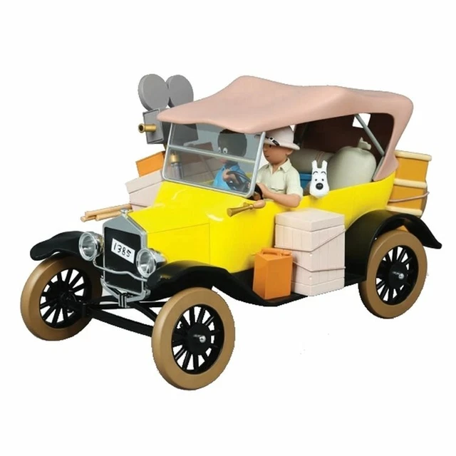 VOITURE TINTIN AU CONGO FORD T NOIR 1910 Hergé MOULINSART 2012 1/43