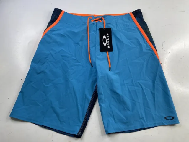 Oakley Backdraft 21” Board Shorts Mens Size 38 Blue Swim Trunks Surf NEW NWT