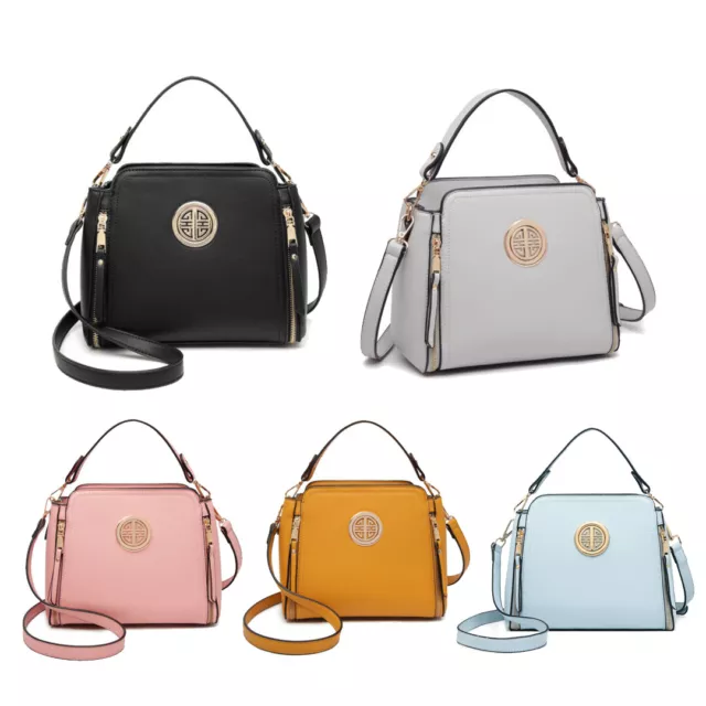 Women Handbag Faux Leather Shoulder Crossbody Bag Ladies Zipper Messenger Bag