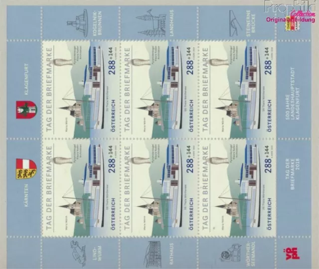 Briefmarken Österreich 2018 Mi 3399Klb Kleinbogen (kompl.Ausg.) postfrisch(93506