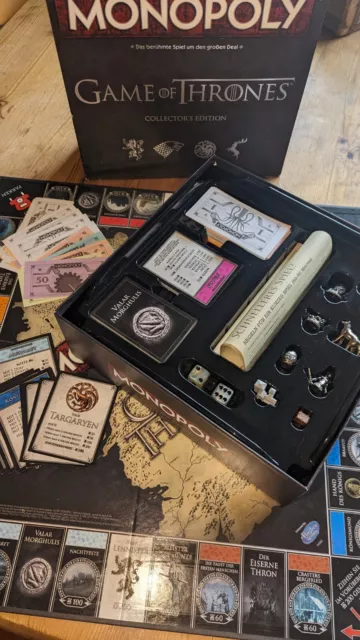 Monopoly Game of Thrones, Brettspiel mit den Spielfiguren der Großen Häuser