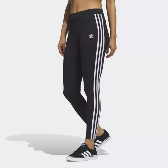 Adidas Pantalone Tuta Leggings Leggins Donna H07771 Nero Black Tights 3Stripes