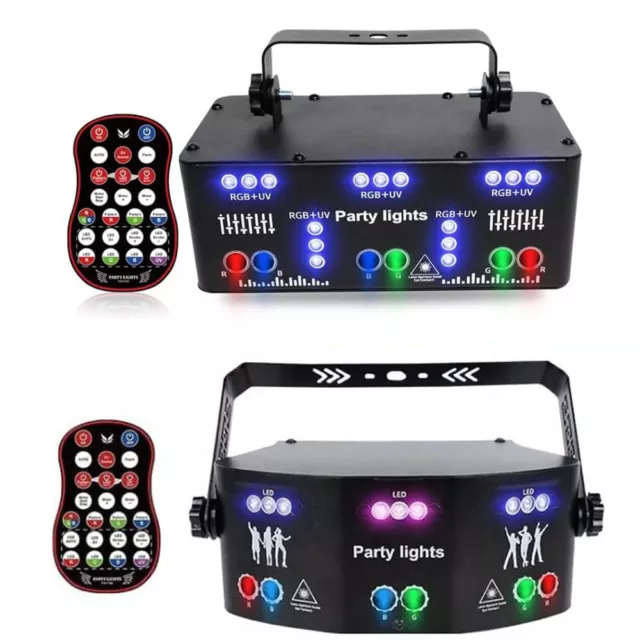 Party Lights Strobe LED RGB DMX Stage DJ Scanner Beam Effect DJ Light 21 eyes AU