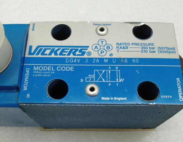 Vickers Direzionale Valvola di Controllo DG4V-3-2A-M-U-D6-60