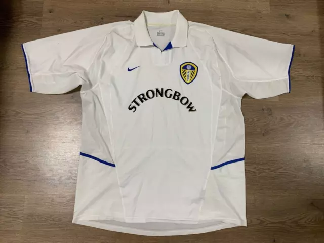 Leeds United Fc England 2002/2003 Home Football Shirt Jersey Size Xxl Nike