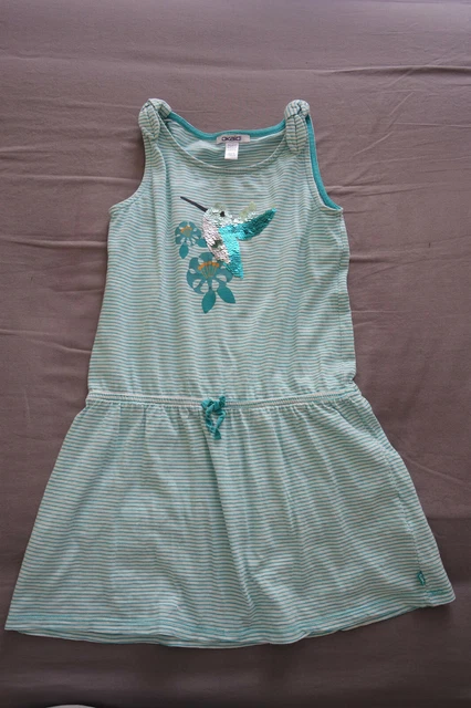 Robe Fille Okaïdi 8 Ans - Gris à Carreaux - Coton - Hiver/mi-saison - Occasion TBÉ