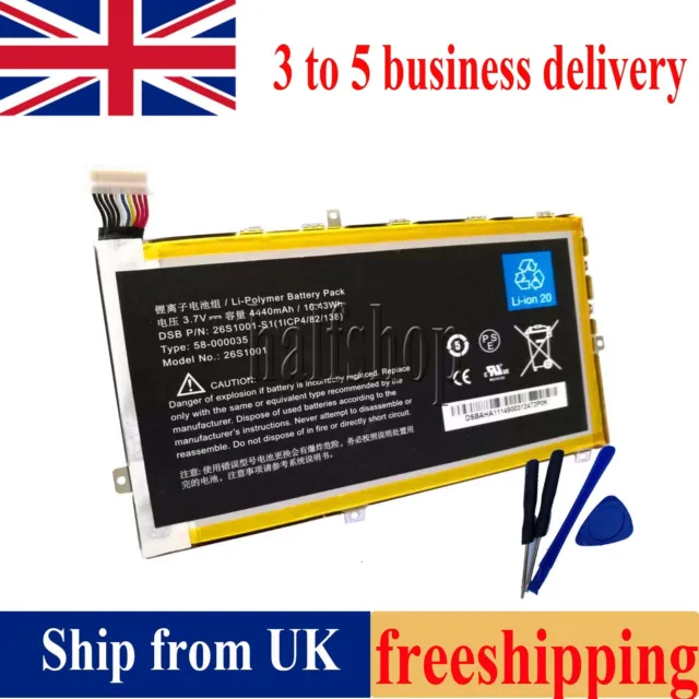 Amazon Kindle Fire X43z60 Hd 7" Battery S2012-001-D 26S10001 58-000035 +Tools