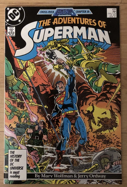 Adventures Of Superman 426 Wolfman & Ordway, Amazing Grace, Graggin, Darkseid NM