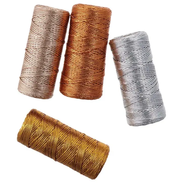 TWINE FOR MEAT Craft String Colored Twine Glitter Yarn Gold Twine Gold Yarn  $21.80 - PicClick AU