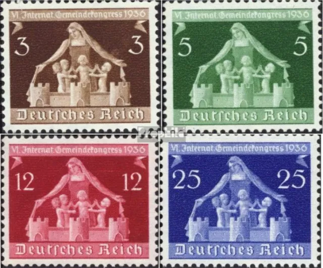 Deutsches Reich 617-620 (kompl.Ausg.) gestempelt 1936 Gemeindekongreß