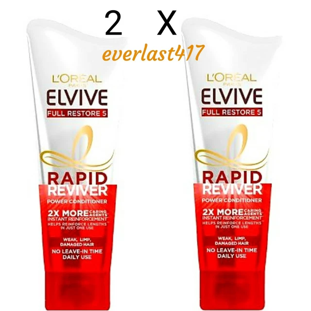L'OREAL ELVIVE FULL Restore 5 Rapid Reviver Power Conditioner 2X 180ml