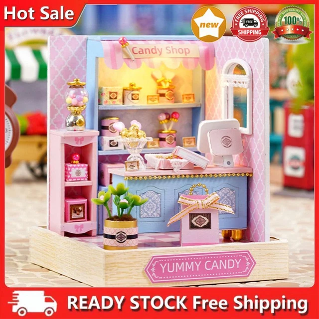 DIY MINIATURE DOLLHOUSE Kit With Furniture Mini Dollhouse Model Kit for