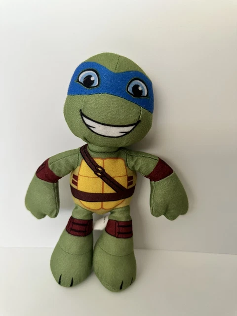 TMNT Plush LEONARDO 8" Teenage Mutant Ninja Turtles Shell Viacom 2014 Stuffed