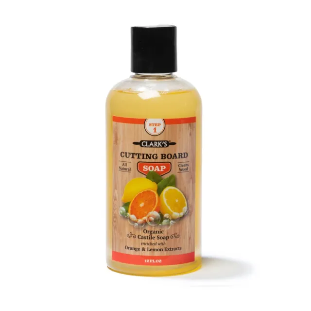 CLARK'S Cutting Board Soap 12oz Orange and Lemon scented