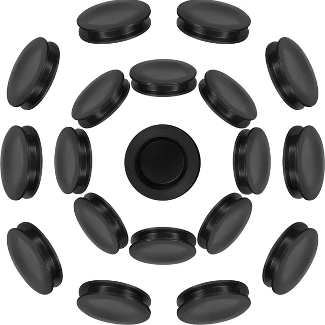 20 Pieces Piggy Bank Plug Piggy Bank Stopper Cover Black Rubber Saving Box Plug